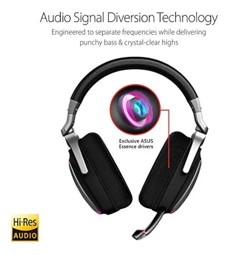 Auriculares Asus Rog Delta Gaming Con Micrófono Y Ess Quad-d