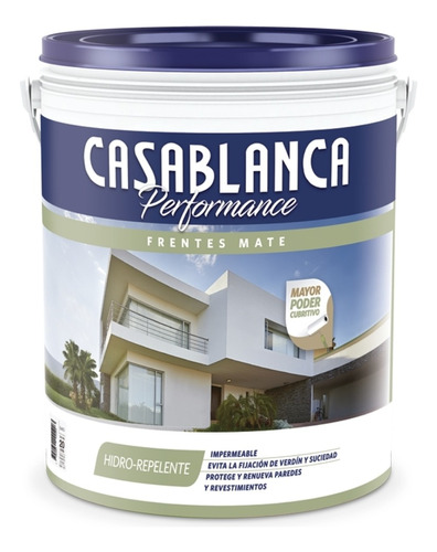 Casablanca Performance Frentes 4lt Látex Exterior Casablanca Color Blanco