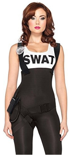 Leg Avenue Swat Bombshell Suspender Jumpsuit Cinturon Y Jugu