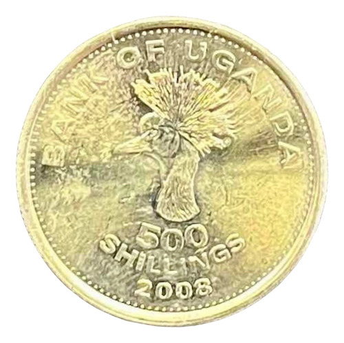 Uganda - 500 Shillings - Año 2008 - Km #69 - Grulla