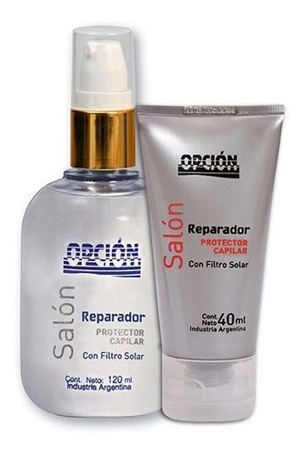 Imagen 2 de 3 de Reparador Protector Capilar Opcion Salon 40ml Brillo Filtro