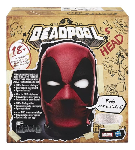 Deadpool Cabeza Electrónia Efectos Y Frases Marvel Legend