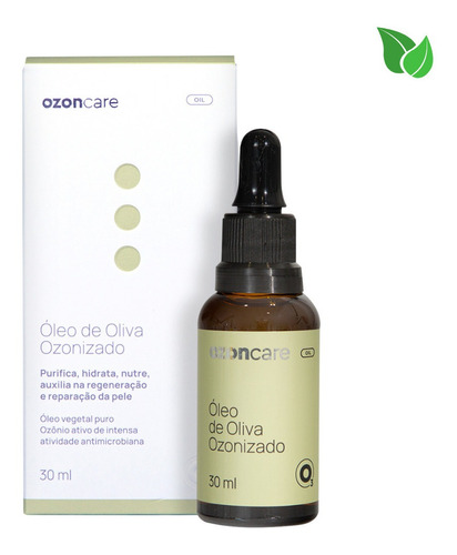 Óleo De Oliva Ozonizado 30ml -Ozoncare Philozon- Forte ativo Cicatrizante