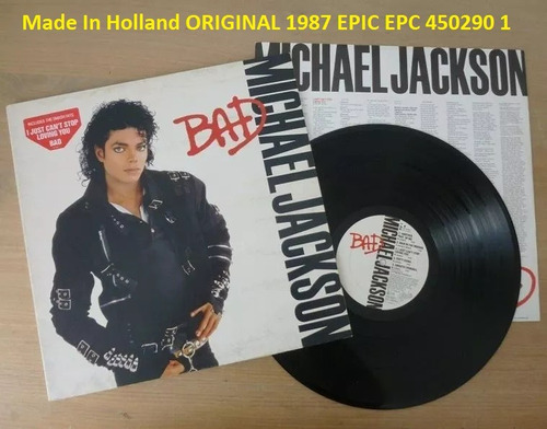 Vinilo Michael Jackson Bad Lp Europeo 1987 1ra Edicion