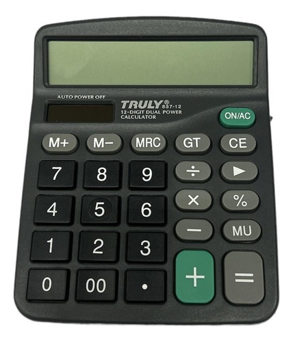 Calculadora Truly 837-12 de 12 dígitos para escritorio/oficina