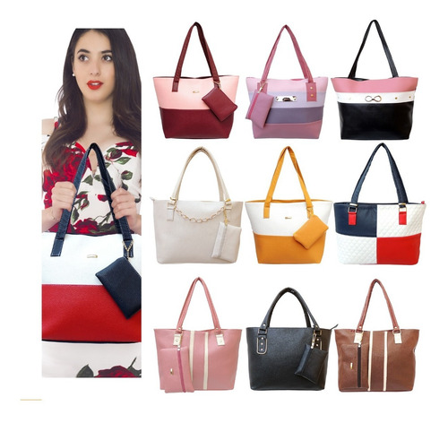 Bolsas Para Dama Mayoreo Económicas Lote 10 Bolsos De Moda