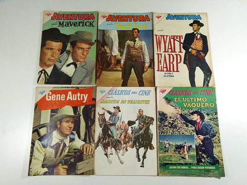 Lote Comic Aventura Gene Autry Clasicos Cine Wyatt Vaquero