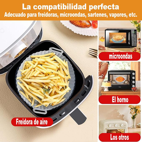 Air Fryer Silicona Reutilizable Moldes Para Hornear 7pcs