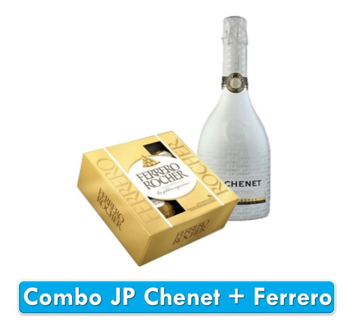 Imagen 1 de 2 de Combo Regalo Vino Jp Chenet - Chocolates Ferrero Rocher