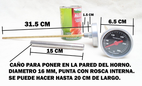 Termometro Horno De Barro De Pared 31 Cm Oferta Fin De Mes. 