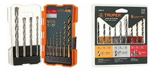 Truper Jbac-11, Juego De Brocas Para Metal Y Concreto, 11