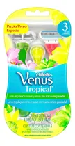 Comprar Máquina Para Afeitar Gillette Venus Tropical 3 Unidades