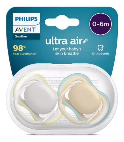 Chupete Ultra Air Philips Avent 0-6 Meses X2 Maternelle