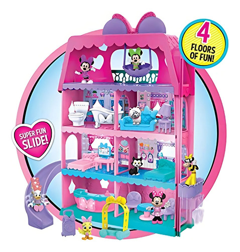 Minnie Mouse Bow-tel Hotel, Juego De 2 Lados Con Luces, Soni
