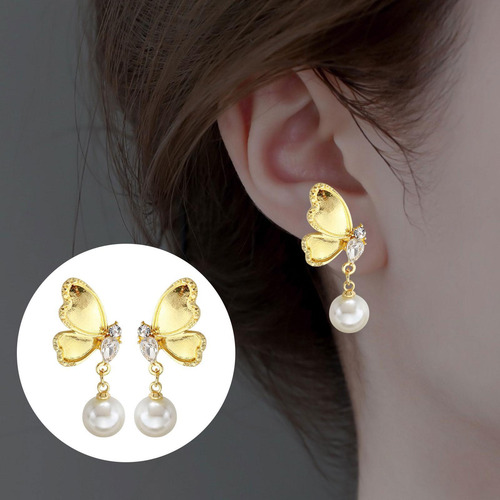 Pendientes Colgantes Con Forma De Botón, Joyería