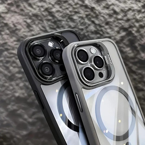 Funda Para iPhone Magsafe Uso Rudo Con Mica Lentes Cámara