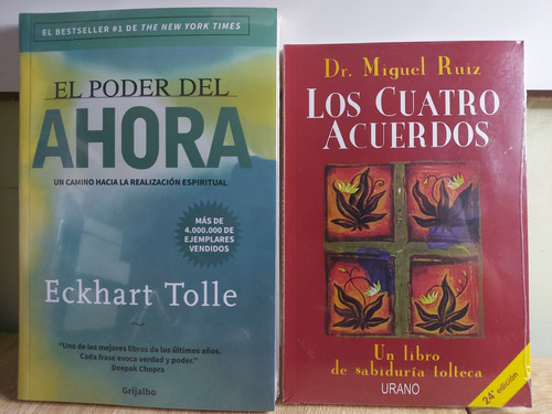 Imagen 1 de 1 de El Poder Del Ahora + Los Cuatro Acuerdos