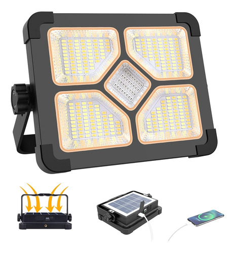Luz De Trabajo Led Portátil Con Batería Recargable 15000mah