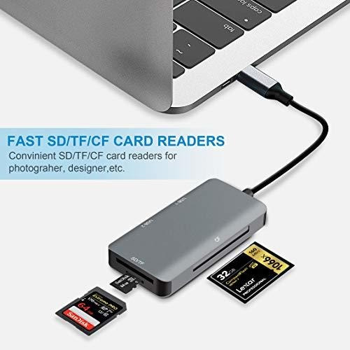 Lector De Tarjetas Usb-c Sd/tf, Enlaces De Onda 5 En 1