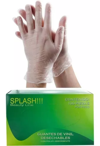 Guantes desechables 20 piezas para el cuidado de la belleza, sin