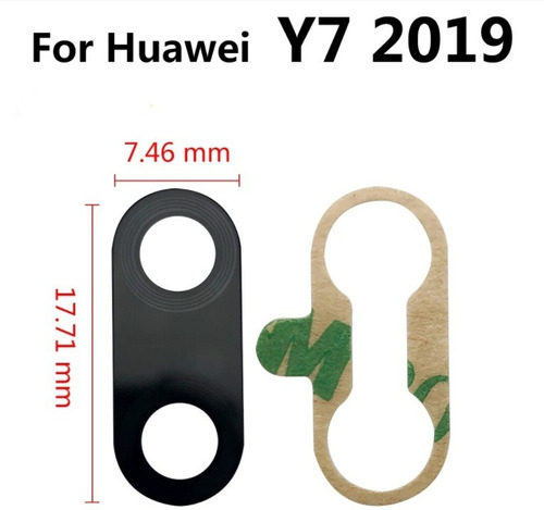 Lente Camara Trasera Huawei Y7 2019 Original + Adhesivo
