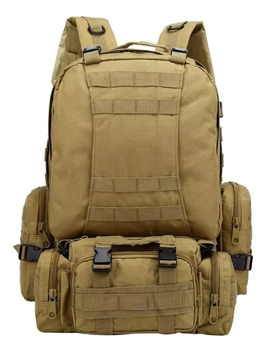 Mochila Táctica Militar Desmontable 50 Litros 3 Piezas