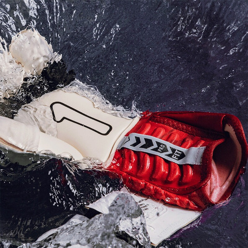 Imagen 3 de 6 de Guantes De Portero Kraken Spekter Pro Blanco/ Rojo