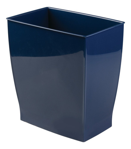 Cesto De Basura Rectangular Color Marino Sin Tapa Color