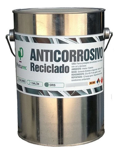 Anticorrosivo Reciclado Pinturec Sat Gris 1g