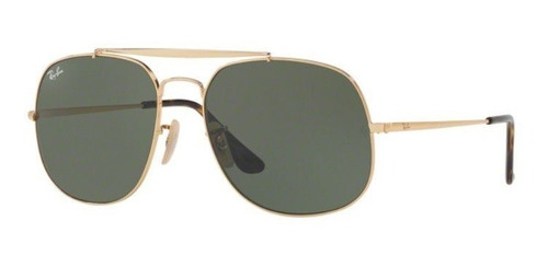 Oculos Sol Ray Ban General Rb3561 001 57mm Dourado Verde G15