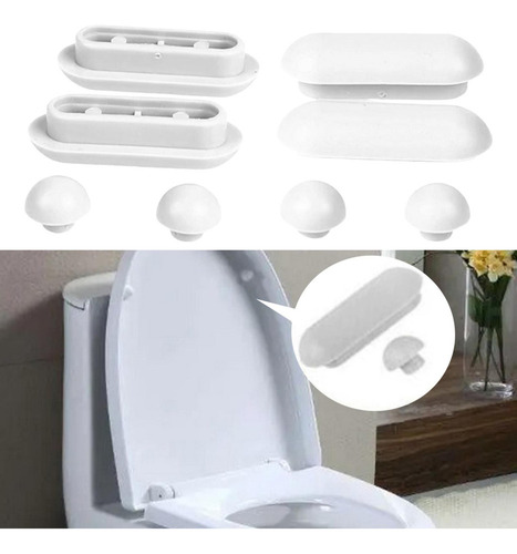 L Protectores For Asiento De Inodoro Con Bidé, Color Blanco