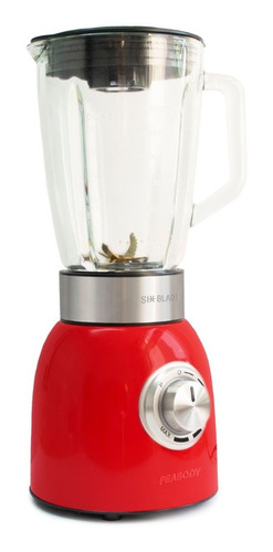 Licuadora Peabody PE-LN1200 1.5 L roja con jarra de vidrio 220V