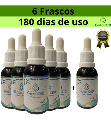 Coenzima Q10 Em Gotas O Original Gota Q10 Premium 6un