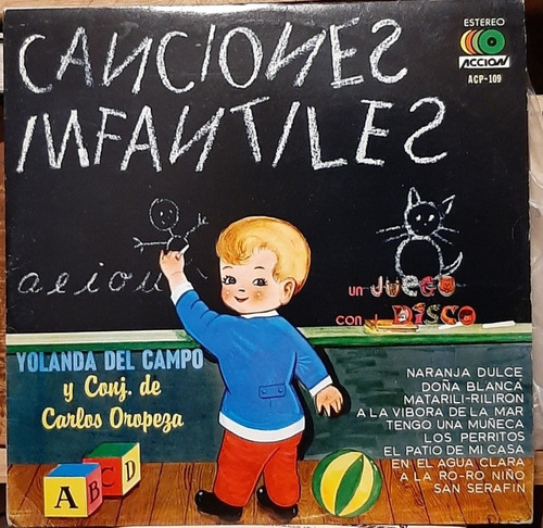 Disco Lp Canciones Infantiles Yolanda Del Campo #5532