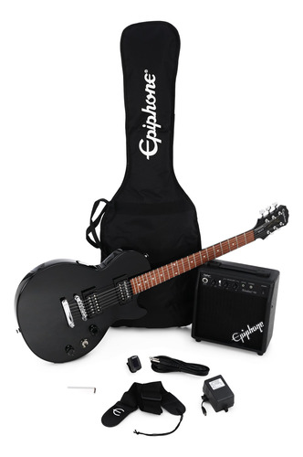 Pack Guitarra EpiPhone Les Paul Player Ebony + Amplificador