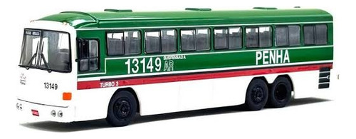 Miniatura Ônibus Tecnobus Tribus 2 Penha 1:72 Verde