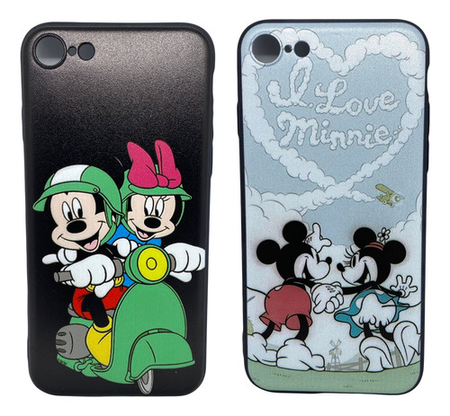 Carcasas Mickey Minnie Para iPhone 7/8 Se 2020