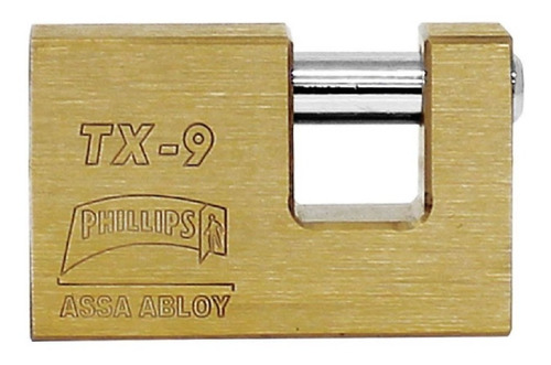 Candado Latón Para Cortina Mod Tx-9 Alta Seguridad Phillips