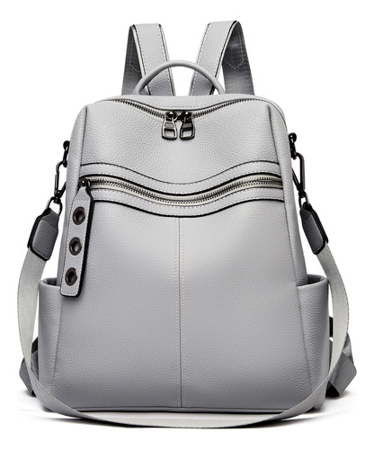 Maxoner Mochila Pequeña De Cuero Para Mujer, Bolso Convertib