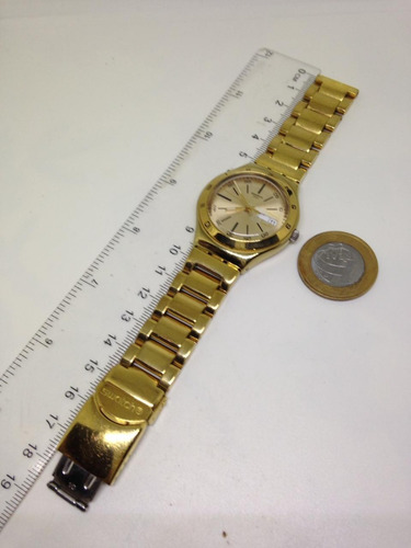 Relógio De Pulso Swatch Dourado Feminino Webclock U09840