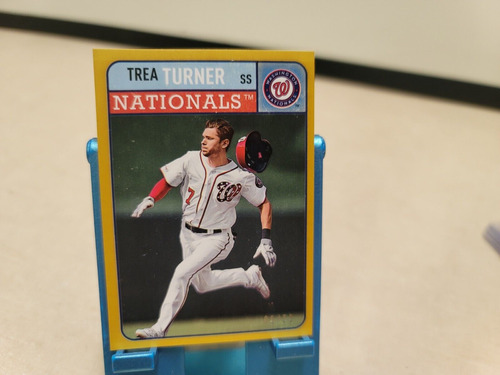 2019 Trea Turner Gold /50 Topps Brooklyn Collection Base Mme