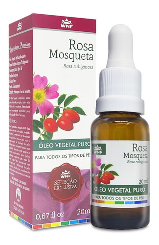 Óleo Hidratante Para Corpo Wnf Vegetal Rosa Mosqueta En Vidro De 20ml/20g
