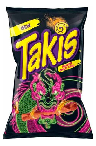 Takis Dragón Sweet Chili New (15 Bolsas De 65 Gr C/u) Barcel