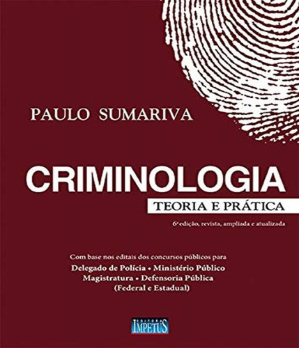 Criminologia - 06 Ed, De Sumariva, Paulo. Editora Impetus, Capa Mole Em Português