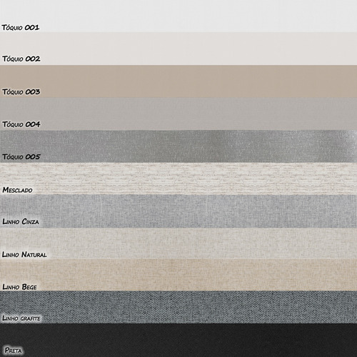 Cortina Persiana Rolo Blecaute L 2,20 X 1,40 A, Kit 4 Unid