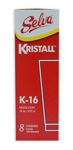 Vasos Kristall Selva K16 (36x8)