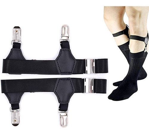 Phanping Sujeta Calcetines, Ajustable, Con Clips, 1 Par