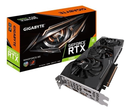 Placa De Vídeo Gigabyte Geforce Rtx 2080 Windforce 8gb Gddr6
