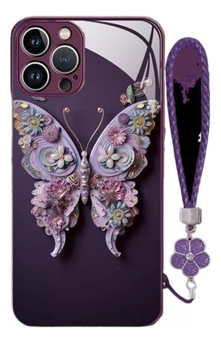 Funda Protectora Para Teléfono Móvil Con Patrón De Mariposa