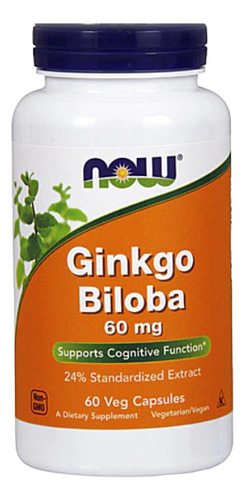 Ginkgo Biloba 60mg 60cap Now